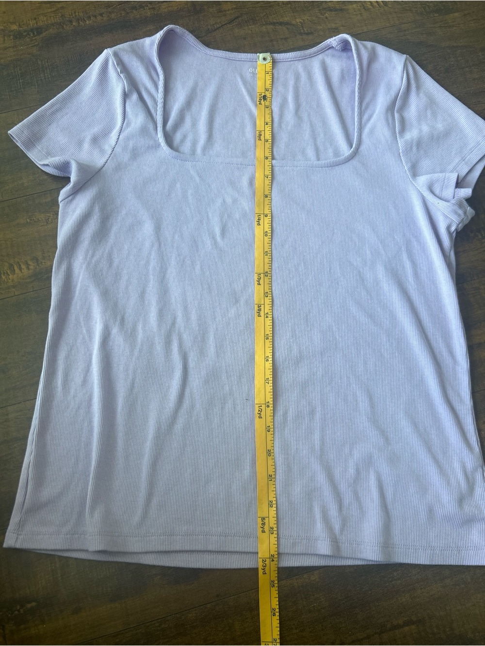 Old Navy Light Lavender Square Neck Short Sleeve Tee - Picture 6 of 6